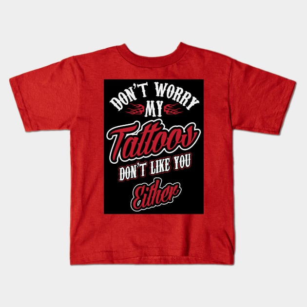 I'm a toattoo artist (black) Kids T-Shirt by nektarinchen